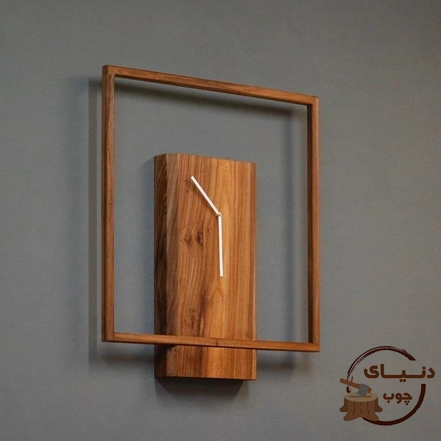 ساعت دیواری چوبی کد 1013