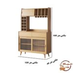 سایز کافه بار دنیای چوب