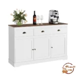 کابینت کافی بار سفید ساده